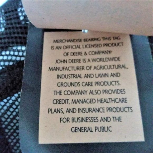John Deere Ball Cap Klooster Louisville Snap Back Trucker Mesh Hat USA Tags VTG - Picture 4 of 8